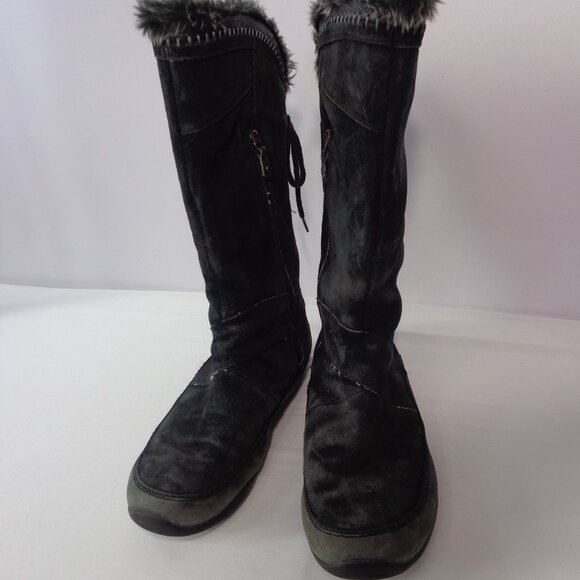 The North Face Boots Suede Janey Mid Calf Primaloft Fur Insulated Women’s Size 8 - Picture 2 of 7
